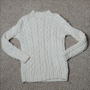 Liz Claiborne Liz Sport Cable Knit Sweater Sz M